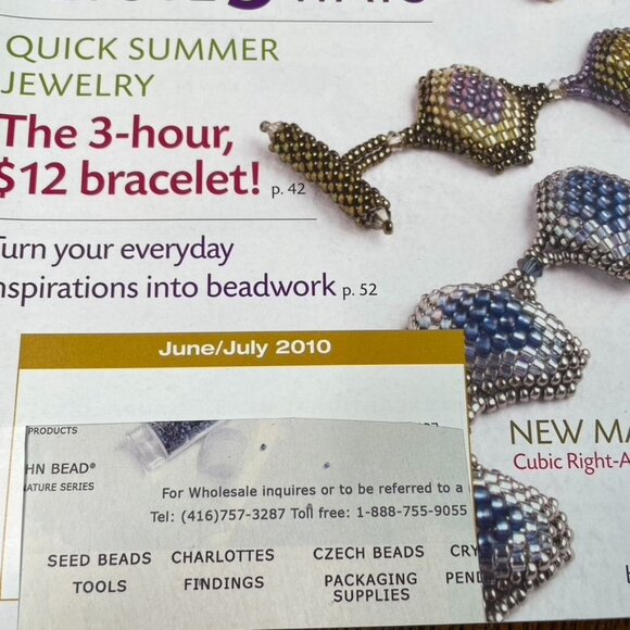 Beadwork Magazine Jewelry Crafting Book u  Jun July 2010  Vol 13 No 4 - Picture 3 of 9